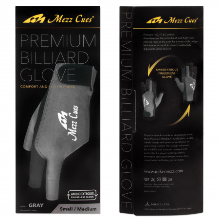 Перчатка Mezz Premium MGR-H серая (S, M, L, XL)