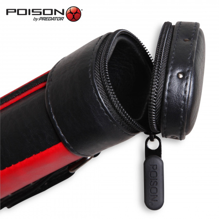 Тубус для кия  Poison Armor Velcro 1х1 (красный, черный)