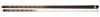 Кий Корона 8-ми перьевая двухсоставной, с инкрустацией (пальмира, эбен, граб)