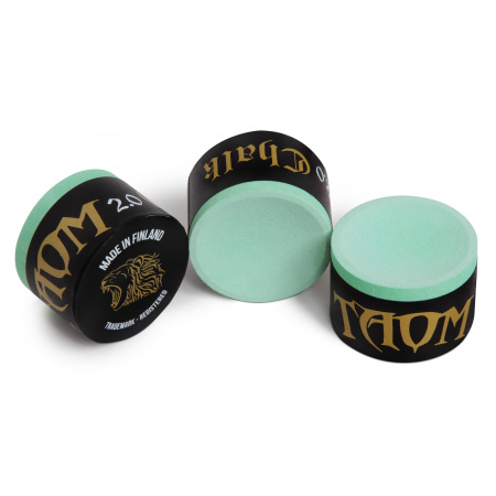 Мел Taom Chalk Snooker 2.0 (зеленый) в индивидуальной упаковке 2 шт.