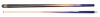 Кий ручной работы для русского бильярда Дедушки Филатова Рускеала, двусоставной, укороченный 136 см (граб, черный граб, палисандр)