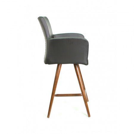 Барный стул Тертул на опоре "полубарная деревянная"