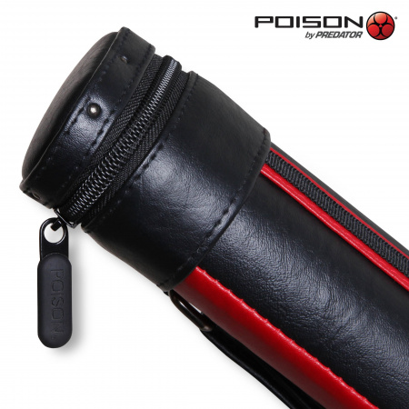 Тубус для кия  Poison Armor Velcro 1х1 (красный, черный)