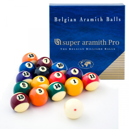 Шары для американского пула Super Aramith Pro 57,2 мм (белый биток)